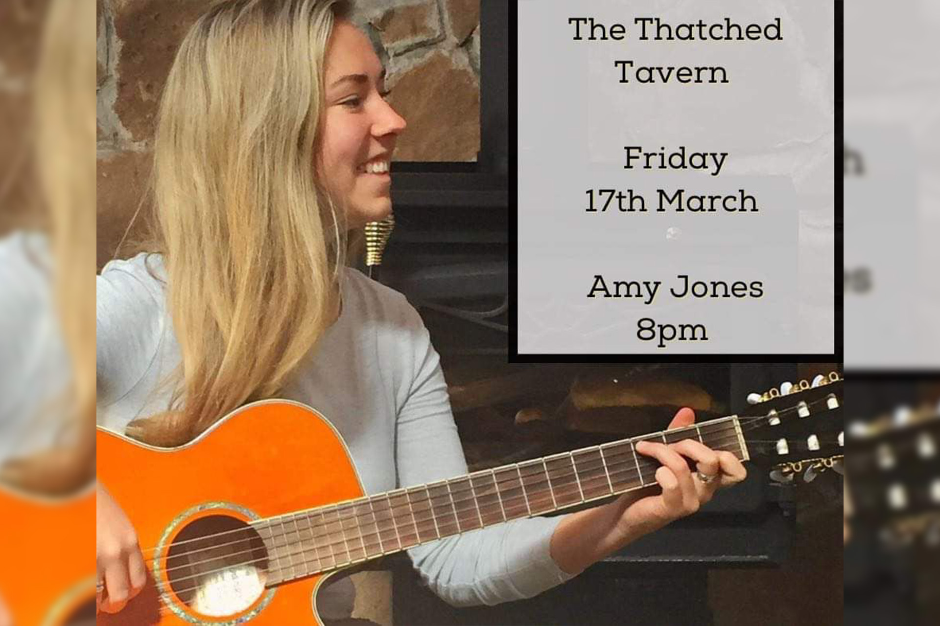 Live Music by Amy Jones at The Thatched Tavern Honeybourne - Friday 17th March from 8pm